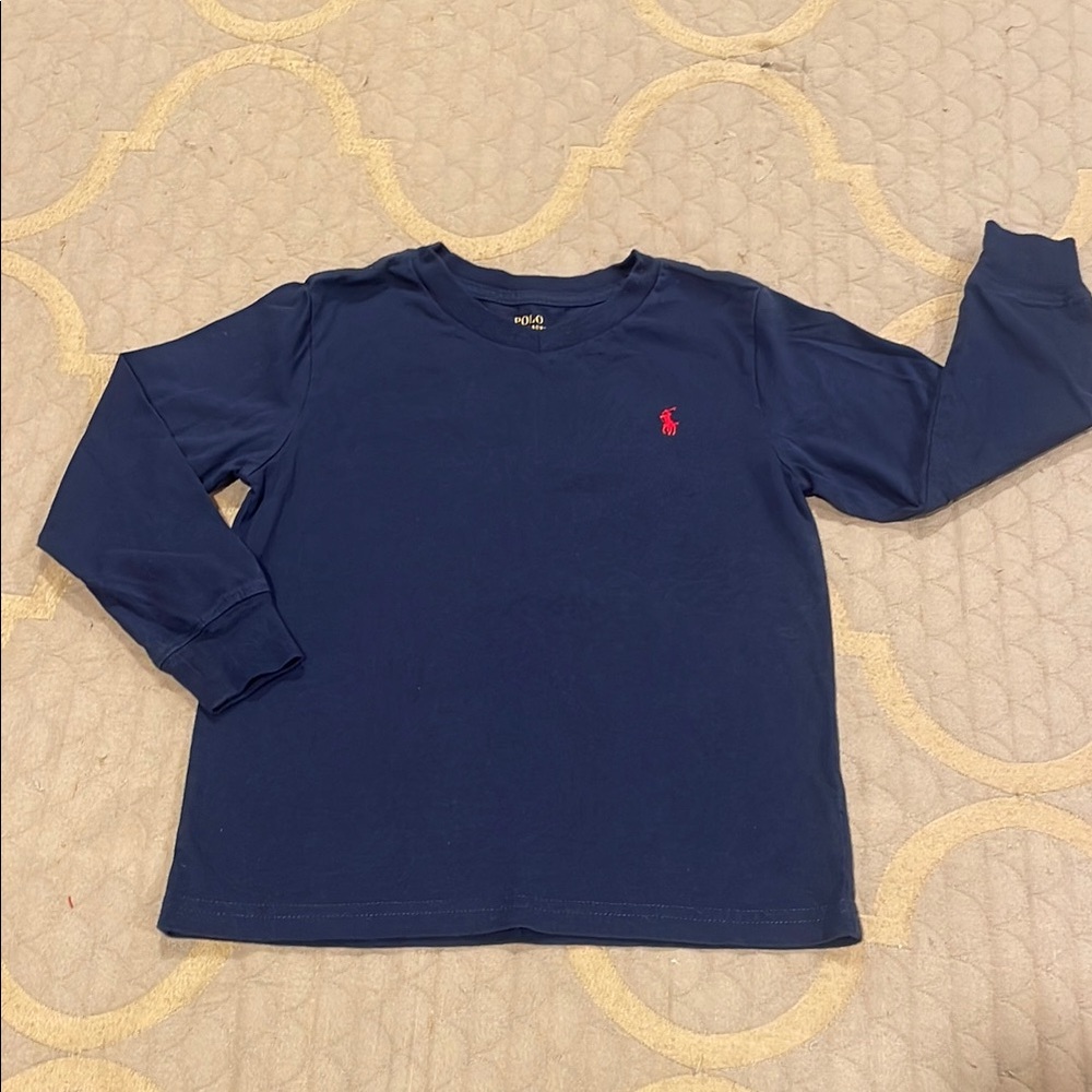 Polo by Ralph Lauren Kids Navy Long Sleeve Shirt